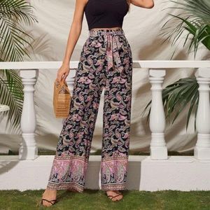 Paisley Wide Leg Pants